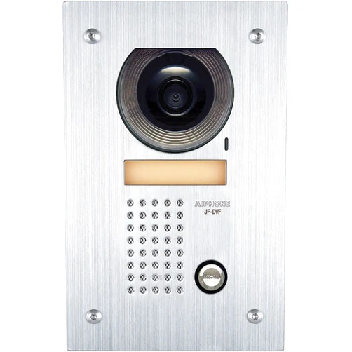 Aiphone JF-DVF Flush-Mount Audio/Video Door Station for JF Series Intercom System, Stainless Steel Faceplate