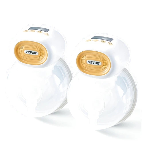 VEVOR Breast Pump, Wearable Electric Breast Pumps, Hands Free Breastfeeding Pump with 4 Mode & 12 Levels, 300mmHg Suction, LED Display, Ultra-Quiet | Rechargeable | Portable, 24mm Insert/28mm Flange