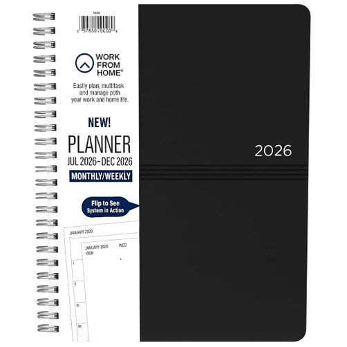 SUHEYLA NEW PlanAhead Work From Home Professional Edition July 2025 – December 2026 Monthly/Weekly Medium Planner 7.25
