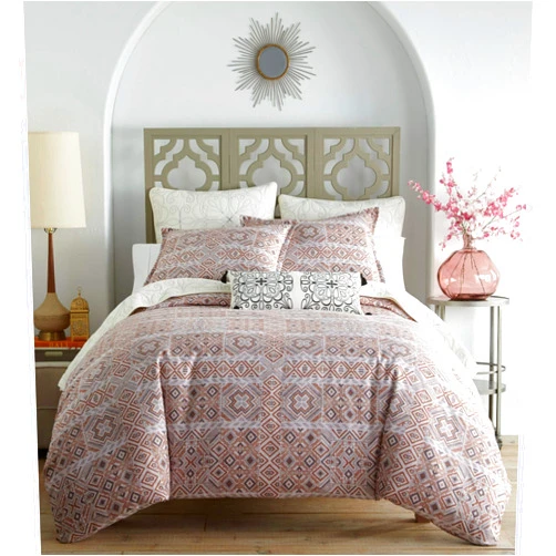 Vera Wang Azalea Skye Chennai Cover Set, King Duvet, Orange