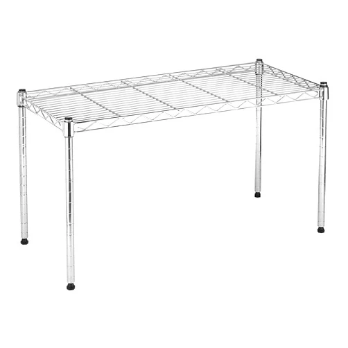 Whitmor Wire Shelving Unit, Metal Storage Shelves, Durable Heavy Duty Shelf, Easy Assembly for Pantry, Kitchen, Garage, Plant, 14