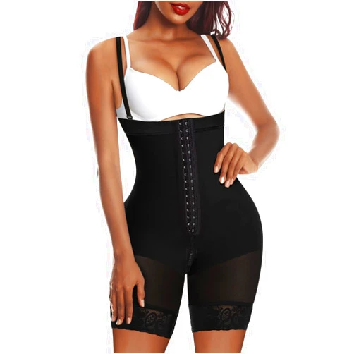 YIANNA Fajas Colombianas Shapewear for Women Tummy Control Post Surgery Compression Garment with Zipper Crotch