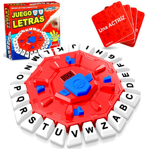 Resflycheng Juego de Mesa en Español con Pantalla Digital y 2 Modos de Juego, 35 Tarjetas Doble Cara, Ideal para Fiestas y Aprendizaje Interactivo, Juegos de Mesa para Niños y Adultos