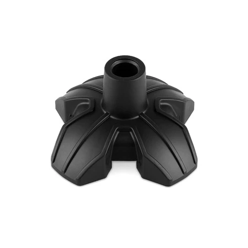 KINGGEAR Cane Tips, 4-Prong Black Self Standing Quad Base Replacement for Most Walking Canes, Walking Sticks, Folding Canes and Offset Canes