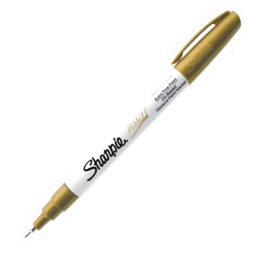 Sharpie® Paint Markers, Extra Fine Point, Metallic Gold Ink