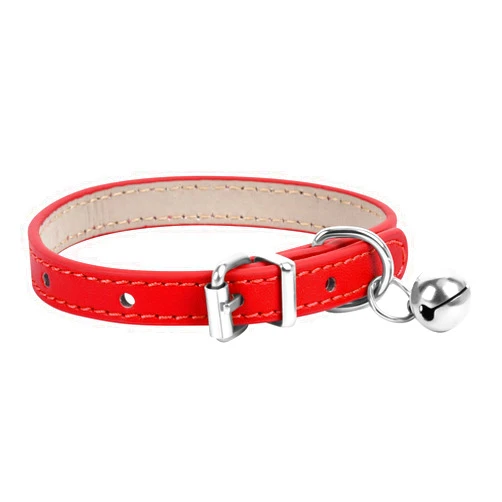 ChengFu XXS Dog Collar Teacup Dog Collar, Red Dog Collar, Teacup Dog Collar for Small Dogs Cats, Red, 3/8 inch Width