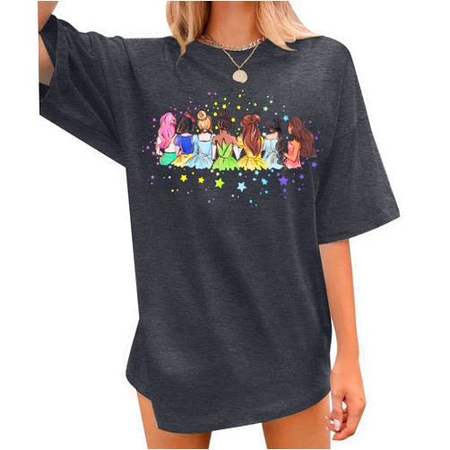 UNIQUEONE Magical Shirt for Women: Magic Kingdom Tshirt Princess Shirt Family Vacation Trip Tee