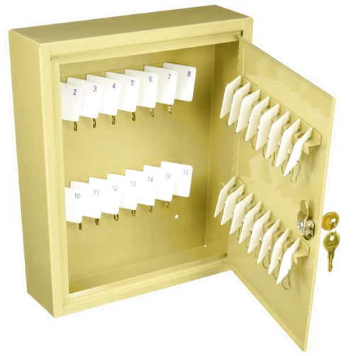 MMF Industries STEELMASTER 60-Key Uni-Tag Single-Tag Compact Steel Key Cabinet (2019060A03)
