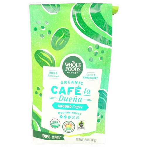 Whole Foods Market, Organic Café la Duena Ground Coffee, Medium Roast, Rich & Balanced, Sweet & Chocolatey, 12 Ounce