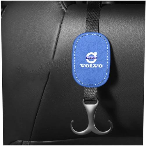 YHMZYF 2 Pcs for Volvo S60 S90 V40 V60 V90 XC60 XC90 Car Storage Hooks Rear Seat Car Hook Headrest Hanger Multifunctional Organizer Hooks,Blue