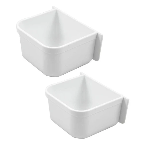 A&H Tool & Die Parrot Cage Replacement Food and Water Cup (Two Pack)