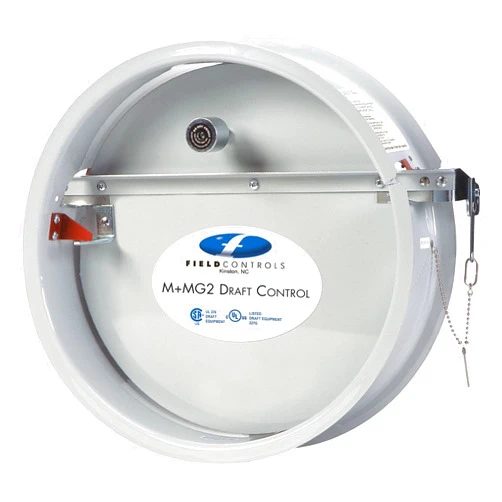 CAI - FIELD CONTROLS Field Controls - 14M+MG2 - 5-1/8 x 15-1/2 x 15-1/2 Stainless Steel Barometric Draft Control, Silver