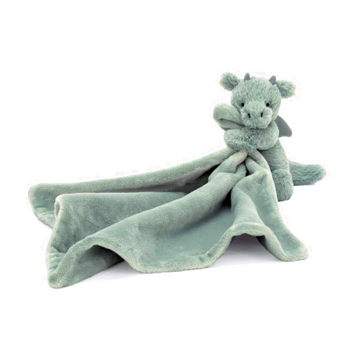 Jellycat Bashful Dragon Soother Baby Stuffed Animal Security Blanket