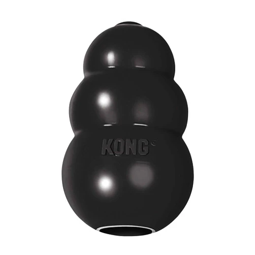 KONG Extreme Dog Toy - Fetch & Chew Toy - Treat-Filling Capabilities & Erratic Bounce for Extended Play Time Most Durable Natural Rubber Material - for Power Chewers - for Small Dogs