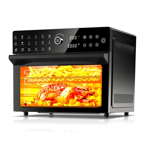 FVZ 32QT Extra Large Air Fryer, Toaster Oven Air Fryer Combo, 360°Hot Air Circulation for Healthier Food, 1800W Preset Dual Cook, 13