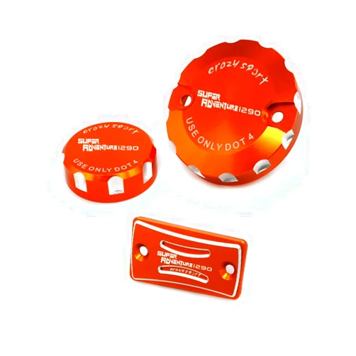 Crazy sport 2023 Front Rear Brake Clutch Reservoir Cover For 1290 SUPER Adventure S/T/R 2021-23 ADV Motorcycle Master Cylinder Tank Cap(Only fit 2021-2023)