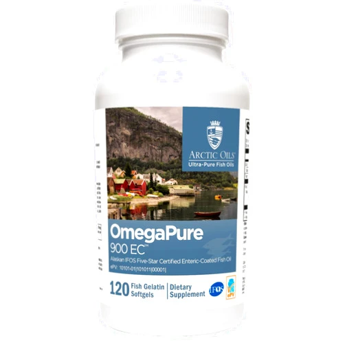 XYMOGEN OmegaPure 900 EC - Alaskan IFOS Five-Star Certified Omega 3 Fish Oil - EPA DHA Fish Oil Supplement- Supports Joint Health, Cardiovascular and Brain Health (120 Enteric-Coated Softgels)