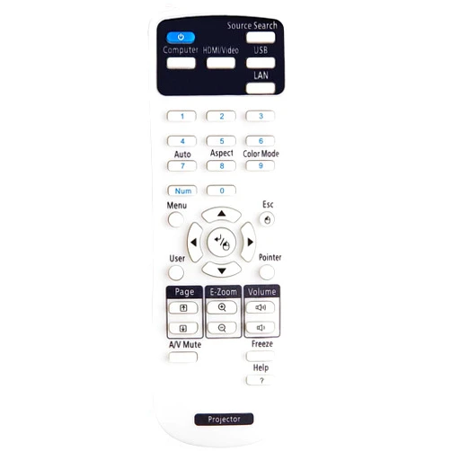 Smartby Universal Projector Remote Control, Compatible with All Epson Projector, Home Cinema, Powerlite, EB, EX, VS, BrightLink, EMP Series Projectors