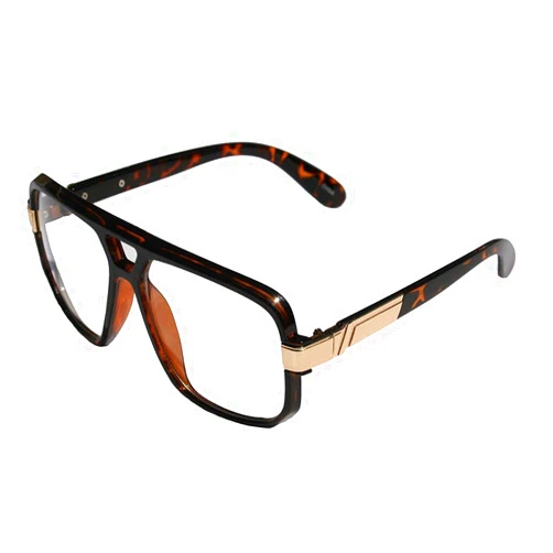 Dweebzilla Gazelle Swag Square Oversized Sunglasses w/Clear Lenses
