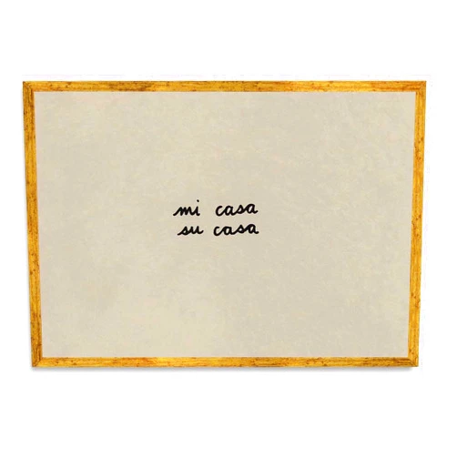 Generic Framed Canvas Wall Art mi casa su casa Poster Minimalist Aesthetic Art Print Vintage Wall Decor Paintings Trendy Inspirational Pictures for Living Room Bedroom Kitchen Apartment (Framed,16W X24L)