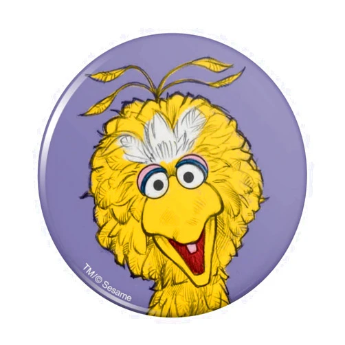 GRAPHICS & MORE Sesame Street Vintage Big Bird Pinback Button Pin