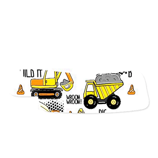 Simple Nasogastric or Oxygen Tube precut Adhesive Tape Construction Theme x 10 Pack. (Mix Pack)