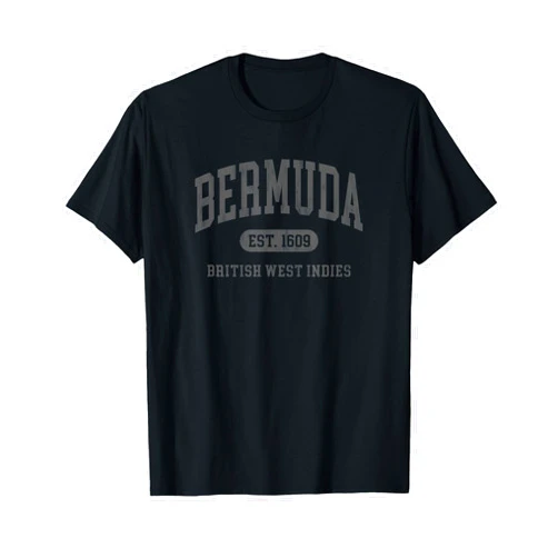 Bermuda Vacation Beach Souvenir Shirts Vintage Bermuda Established 1609 Mens Womens Retro Souvenir T-Shirt