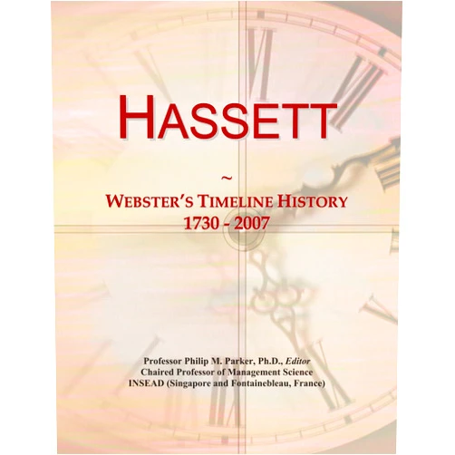 Icon Group International Hassett: Webster's Timeline History, 1730 - 2007