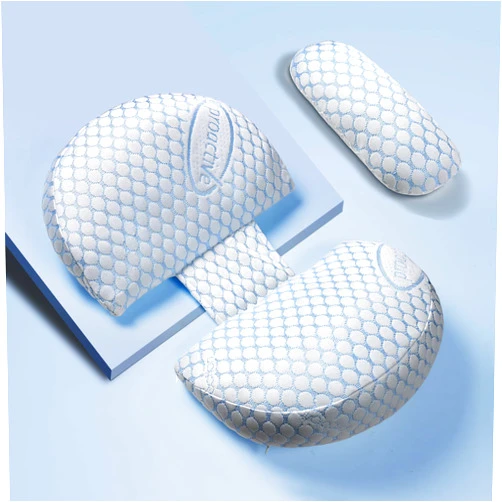 Clasymoon Pregnancy Pillow, Maternity Pillow,Pregnancy Pillows for Sleeping with Removable Jersey Cover, Pregnancy Body Pillow for Back Pain and Pregnant Legs, HIPS, Belly Support(Blue White)