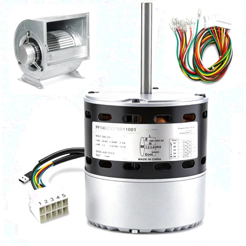 NUOVEPE 6205E 1/2 HP ECM X-13 Furnace Blower Motor - 1075 RPM, 208-230V, 2.5A High Efficiency Replacement for Trane, American Standard, Carrier, ICP HVAC Air Handler & Residential Motors