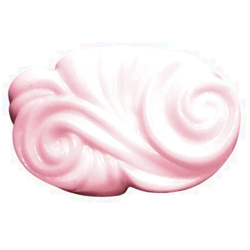 De'esse Boutique 3 Pc Soaps Set Carnation Scent - Oval Swirl Design Shea Butter Goat Milk Soap