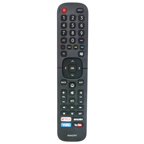 VINABTY New EN2A27HT Replace Remote fit for HISENSE Smart TV 32H5D 39H5D 40H5D 43H5D 43H6D 50H5D 55H5D 50H6D 55H6D 60DU6070 65H6D 50DU6070 55DU6070 H5 Series H6 Series 4K UHD HDR Smart TV 2017 Model