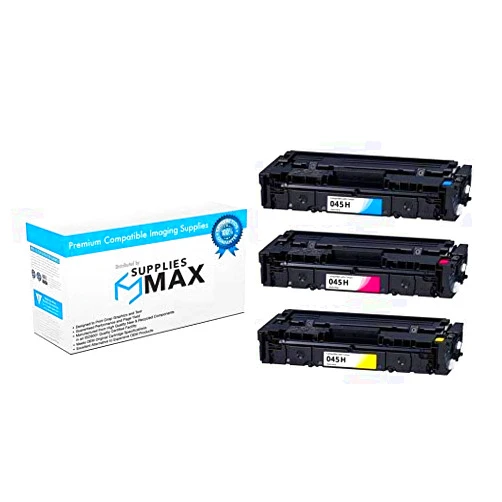 SuppliesMAX Compatible Replacement for Canon Color imageCLASS LBP-612/613/MF-631/632/633/655CDW High Yield Toner Cartridge Combo Pack (C/M/Y) (045HCMY)