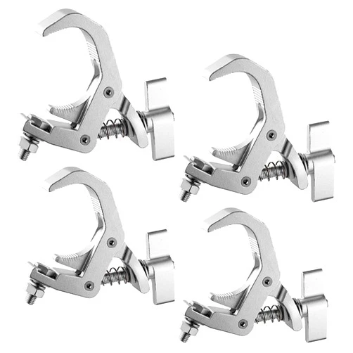 Eyeshot Truss Clamp Stage Lights Clamp 1.57-2.36 Inch, 4PCS Eyeshot Heavy Duty 330lb Premium Pro Clamp, Perfectly Fit OD 40-60mm of Pipe, Quick Release Truss Clamp for Moving Head Par Led lighting Fixtures