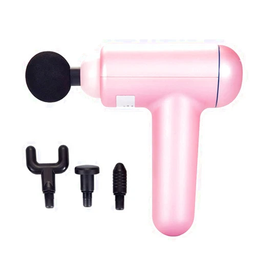 REDSHORE Mini Portable Massage Gun Deep Tissue Massager,Handheld Quiet Shoulder Relaxer Percussion Fascia Gun for Relieving Muscle Pain Soreness and Stiffness (Pink)