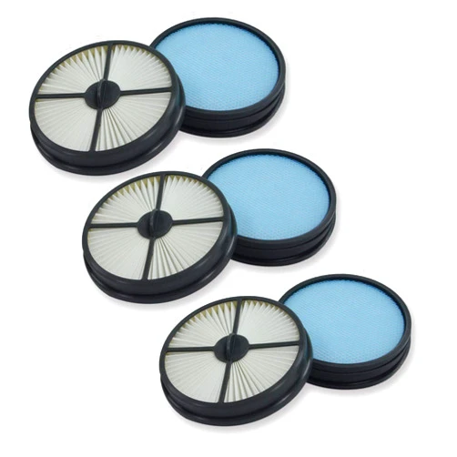 PUREBURG 440005515 440005516 Replacement Filter Set Compatible with Hoover UH72460 Air Lite Corded Bagless Multi-Cyclonic Lightweight Upright Vacuum,Air Clean Dust,3-Pack (6 Filters)