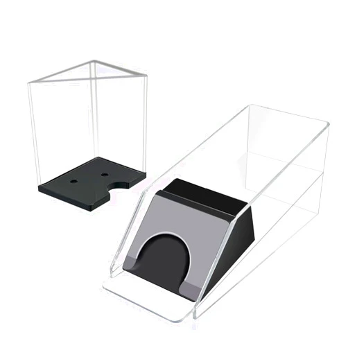 SEETOOOGAMES Blackjack Shoe Discard Tray - Poker Cards Dealing Shoe with Discard Holder - Clear Acrylic Card Dispenser Casino Blackjack Game Accessories