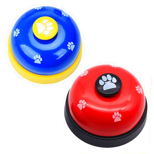 Jialansm 2 pcs Pet Training Bells, Dog Footprints Bells for Potty Training and Communication Device