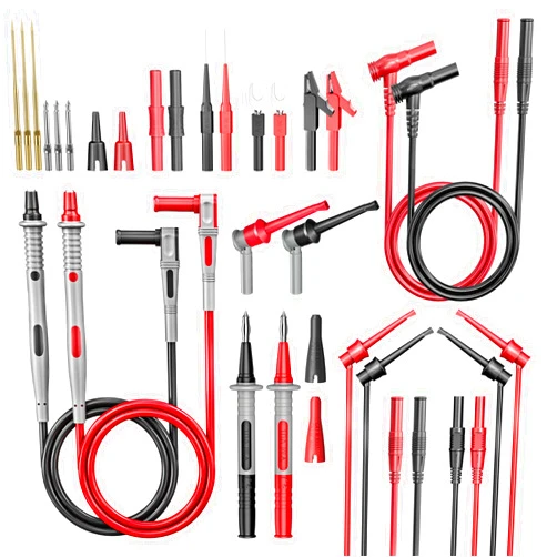 Goupchn 28PCS Multimeter Test Leads Kit with with Alligator Clips Test Hook Clips Wire Piercing Probes Replaceable Precision Sharp Probes for Electrical Testing