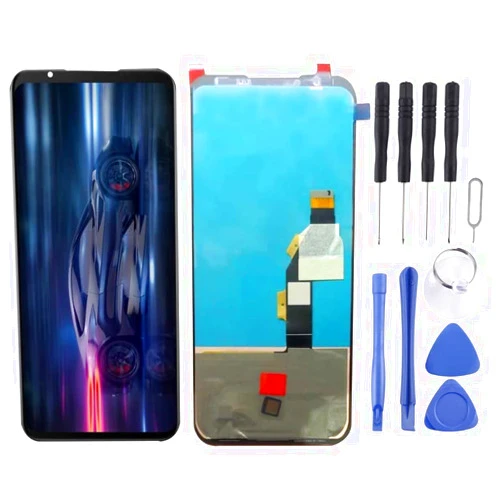 CHENYAN Mobile Phone Replacement Spare Parts AMOLED Material LCD Screen and Digitizer Full Assembly for ZTE Nubia Red Magic 5G NX659J 2020, Black