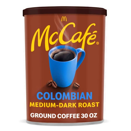 McCafe Colombian, Medium-Dark Roast Ground Coffee, 30 oz Canister