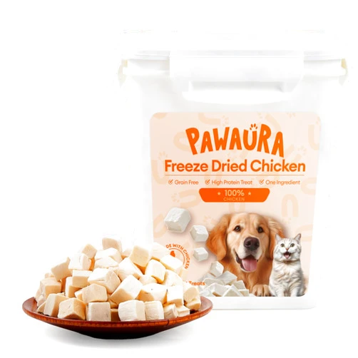Pawaura Freeze-Dried Chicken, 17.71oz, Freshness-Sealed Box, High Protein, Single Ingredient | Grain-Free | Promotes Healthy Training and Nutrition