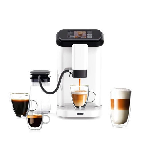 Mcilpoog WS-D5 Pro Fully Automatic Coffee Machine 12 Drinks, Office or Home Use,Wi-Fi Enabled, Liquid Volume & Temperature, Cappuccino Latte Espresso, Automatic Cleaning, Super Automatic Coffee Maker