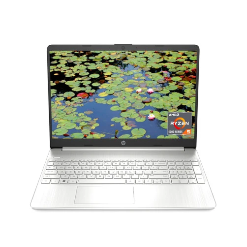 HP 15 inch Laptop, HD Display, AMD Ryzen 5 5500U, 8 GB RAM, 256 GB SSD, AMD Radeon Graphics, Windows 11 Home, 15-ef2099nr (2023),Silver