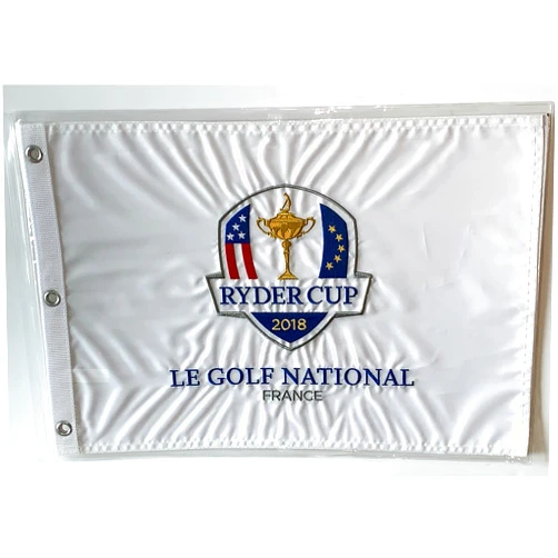 PGA TOUR 2018 Ryder Cup Flag le golf national France embroidered logo pga new