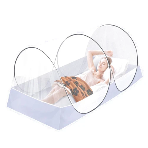 Axcoix Extra Large Pop Up Mosquito Tent, Portable Foldable Mosquito Net for Bed Camping Travel Patio (78 * 41 * 31inch)