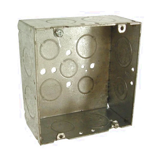 RACO Pack of 3 Hubbell-Raco 8265 2-1/8-Inch Deep, 3/4-Inch and 1-Inch Side Knockouts Welded 4-11/16-Inch Square Box