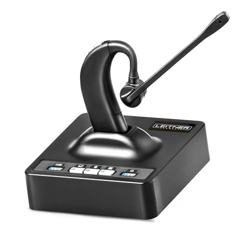 Leitner LH380 – Wireless Office Headset with Mic – Computer, Telephone, and Cell Phone Headset – On-Ear