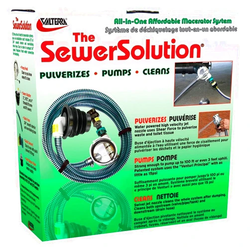 Valterra SS01 RV SewerSolution Drainage Kit with 10' Hose and Accessories