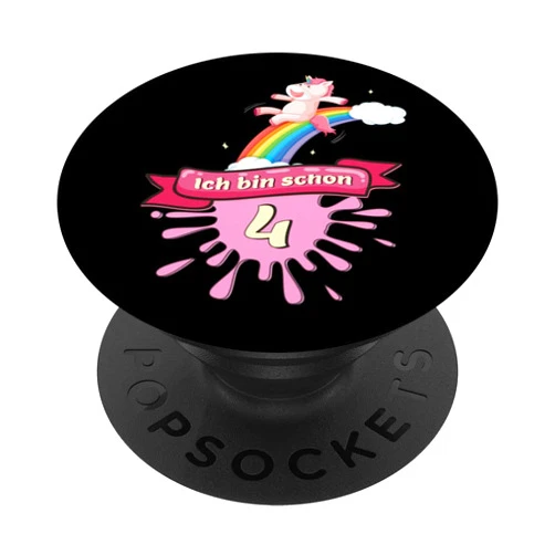 Schönes Kinder Geburtstag Geschenk Ich bin schon 4, gift for children's birthday, children's PopSockets Swappable PopGrip